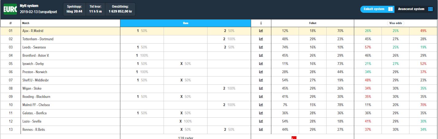 F lj Resultatet I Realtid R tta Live P Liver ttning se